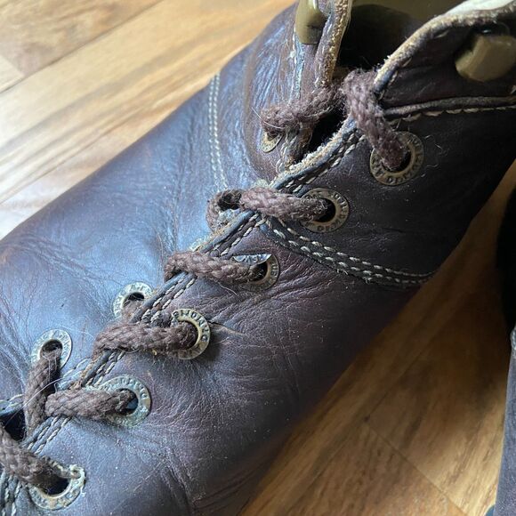 DR DOC MARTENS BROWN LEATHER CHUNKY LOW BOOTS MENS SIZE 13 main image 5
